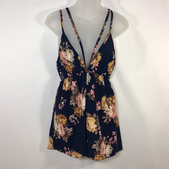 NYMPHE Other - Nymphe Los Angeles Romper navy blue floral Medium